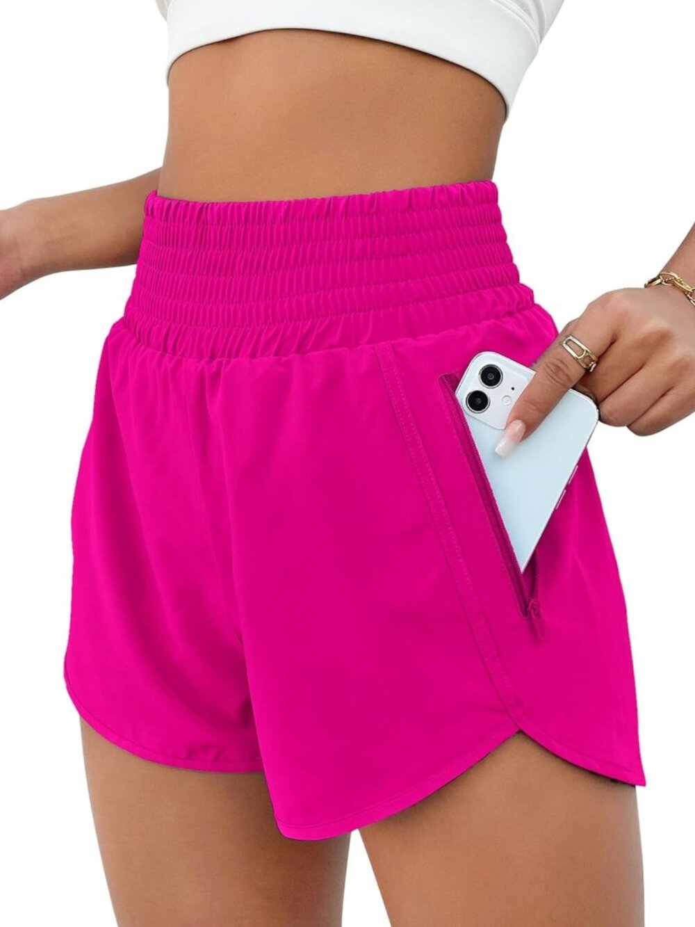 Comfy High Waisted 2.5" Athletic Shorts for Women with Pocket - Perfect for